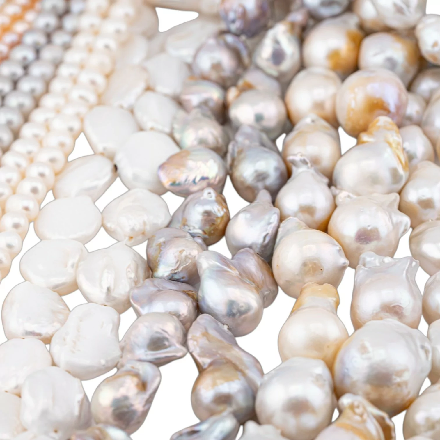 Collana Lunga A Due Fili In Corallo, Perle Ed Ematite - Della Rovere - Foto 2